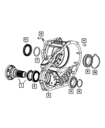 68395965AA - Transfer Case and Power Transfer Unit: Output Shaft for Mopar Image