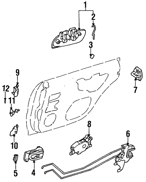 Door for 1999 Subaru Legacy #1