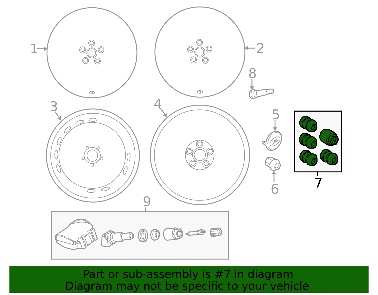 4x 14x1.5 OEM Factory Replacement Wheel Locks For Land Rover Range Rover HSE Sport Evoque