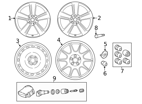Wheels for 2019 Land Rover Range Rover Velar #0