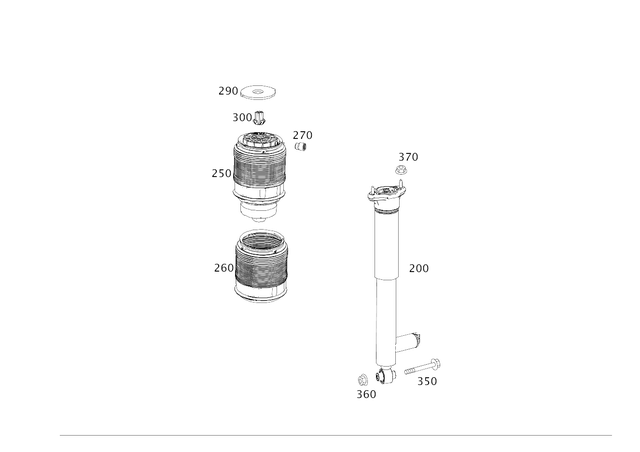 2123204930 - Springs, Suspension and Hydraulic Components: Shock Absorber for Mercedes-Benz: E350, E63 AMG, E63 AMG S Image image