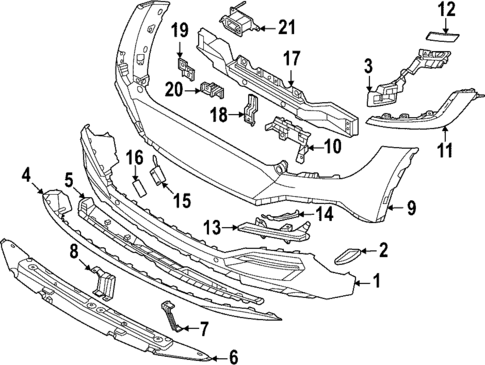 Bumper & Components - Rear for 2024 Kia EV6 #0