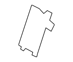 7373102030C0 - Body: Child Restraint Anchor Plate Cap for Toyota Image