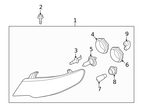 Headlamp Components for 2011 Kia Forte #0