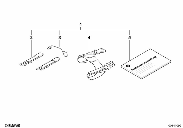 71607690753 - Luggage &amp; Storage: Mounting Kit, Tank Bag - K1200S for BMW-Motorrad Image