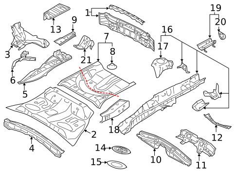 Rear Body for 2018 Subaru Crosstrek | Subaru Parts Warehouse