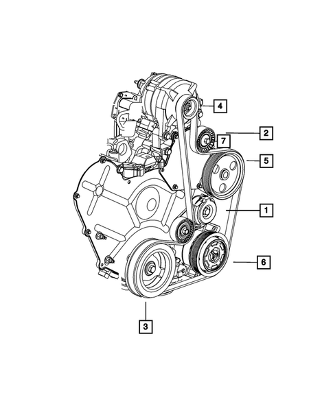 Pulleys and Related Parts for 2009 Dodge Journey #0