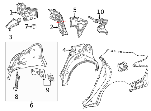 Inner Structure for 2018 Toyota Camry #0