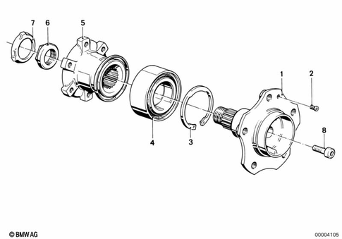 Wheel Bearing for 1992 BMW 735iL #0