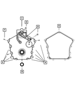 6104225AA - 2.7L Gas; Engine: Hex Flange Head Bolt, Mounting for Mopar Image