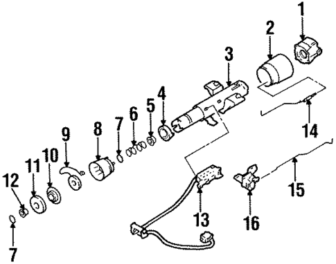 Ignition Lock for 1993 Cadillac Seville #1