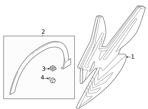 Exterior Trim - Fender for 2024 Dodge Hornet #0