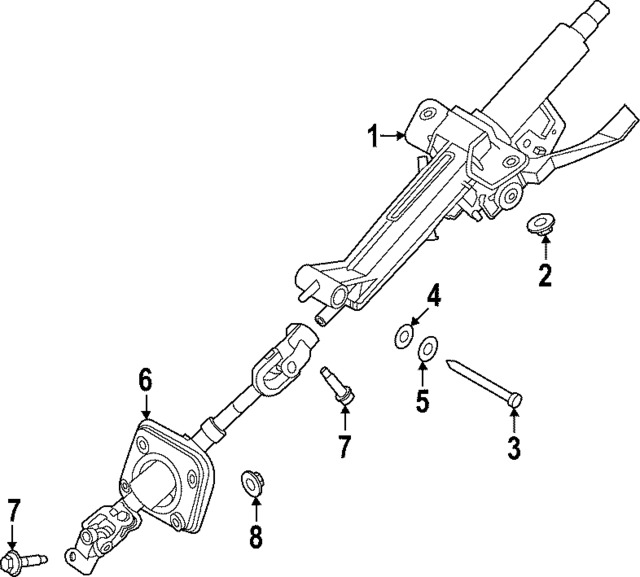 56310PI000 - : Steering Column for Kia Image
