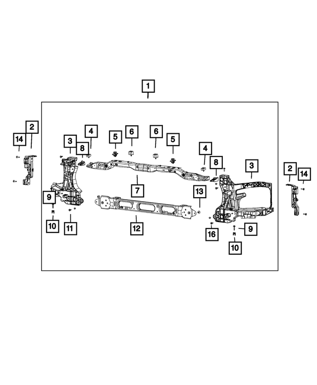 68217801AA - Cooling: Hood Bumper for Mopar Image image