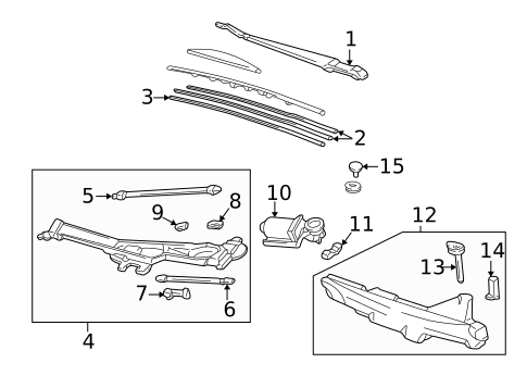 Wiper & Washer Components for 2002 Acura NSX #0