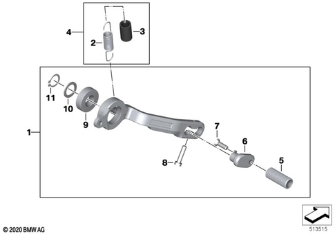 Brake Pedal, Connection Linkage for 2025 BMW-Motorrad S 1000 R #0