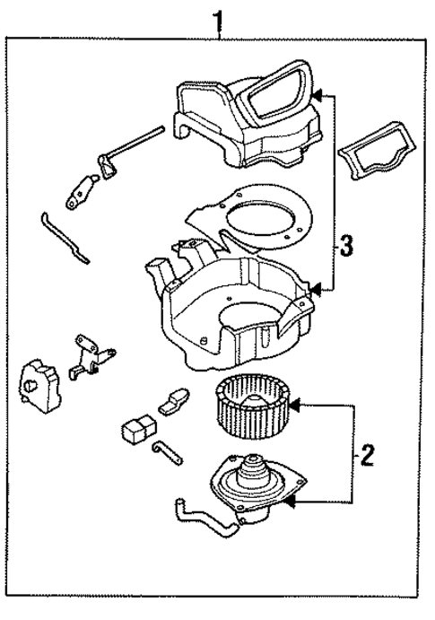 Blower Motor & Fan for 1996 INFINITI Q45 #0