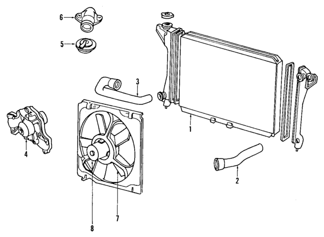 4401974 - Cooling System: Radiator for Mopar Image