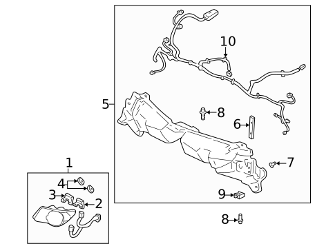 Headlamp Components for 2002 Pontiac Aztek #0