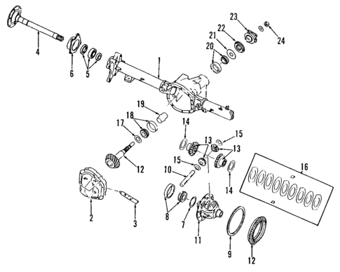 Differential for 1995 Isuzu Rodeo #1