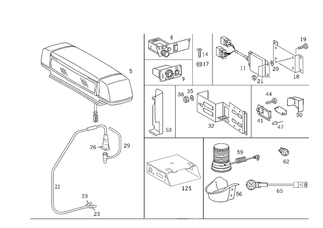 2108202528 - Electrical System: Housing for Mercedes-Benz: C220, C230, C280, C43 AMG, E420, E430 Image image
