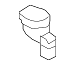 3D0919341H - Body: Ft Power Outlet Retainer for Audi: A5, A5 Quattro, A6, A6 Quattro, A7 Quattro, allroad, Q5, RS5, RS7, S5, S6, S7, SQ5 Image