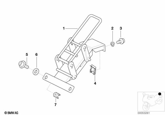 7119904446 - Seats and Seat Bench: Washer - 5-200 Hv-ZNNIV for BMW-Motorrad Image