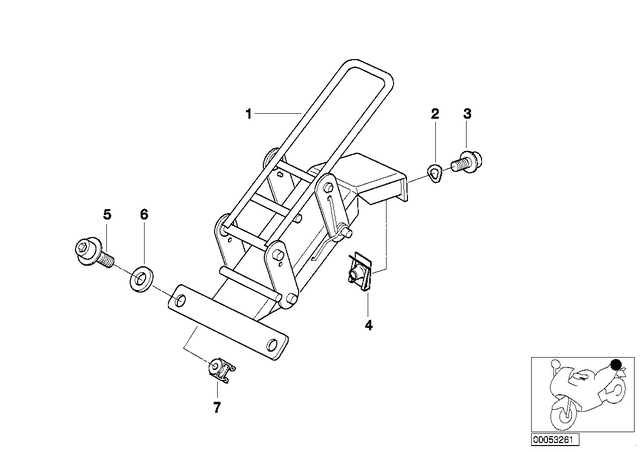 7119904446 - Seats and Seat Bench: Washer - 5-200 Hv-ZNNIV for BMW-Motorrad Image