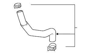 25414J5400 - Cooling System: Inlet Hose for Kia: Stinger Image