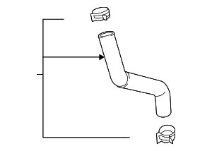 25415J5400 - Cooling System: Outlet Hose for Kia: Stinger Image