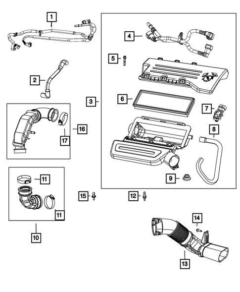 Air Cleaner for 2018 Fiat 500 #0