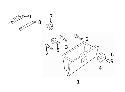 Glove Box for 2009 Mazda MX-5 Miata #0
