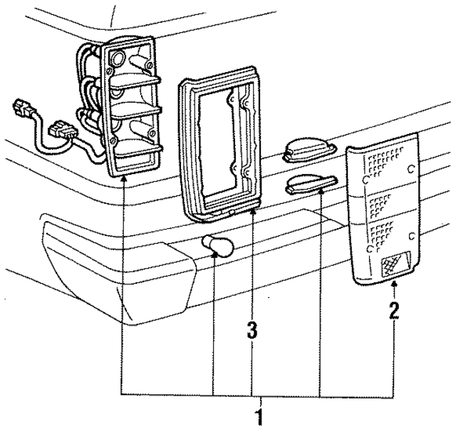 8155190A00 - : Tail Light Lens for Toyota Image