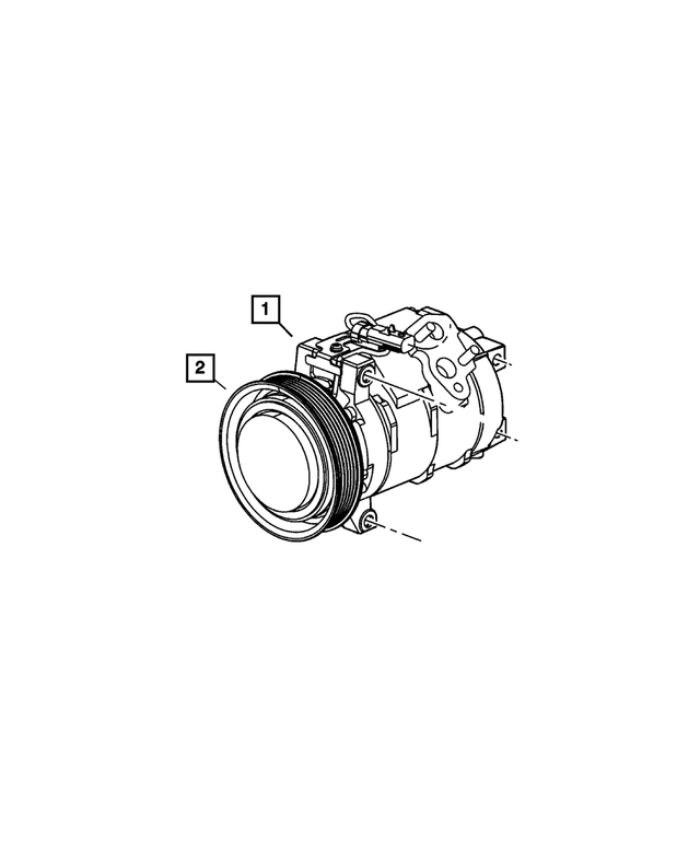 68018352AA - : A/C Compressor Pulley Hub Kit for Mopar Image
