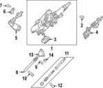 85676222 - Steering: Column Assembly for Chevrolet: Silverado EV | GMC: Hummer EV Pickup, Hummer EV SUV, Sierra EV Image