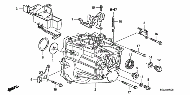 MT Transmission Case for 2003 Honda Civic #0