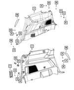 68045459AA - Interior Trim: Stud for Mopar Image image