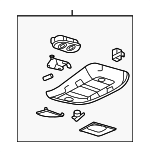9A2Z78519A70EA - Body: Overhead Console for Ford: Explorer Sport Trac Image
