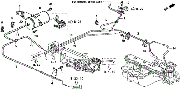 Install Pipe - Tubing ('97) for 1997 Honda Odyssey #0