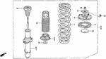 90304SM4000 - Chassis: NUT, FR. SHOCK ABSORBER FLANGE(10MM) for Acura Image