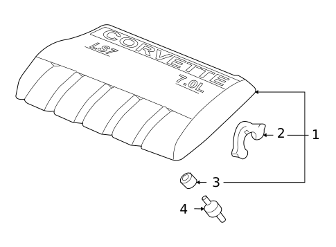 Engine Appearance Cover for 2013 Chevrolet Corvette #0