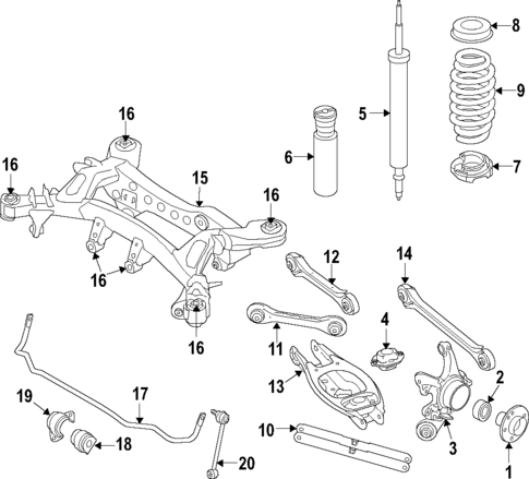 Rear Suspension for 2015 BMW 335i #0