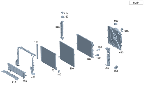 Cooler, Mount and Cover for 2020 Mercedes-Benz GLC 300 #0
