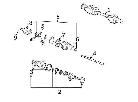 Drive Axles for 2004 Buick LeSabre #0