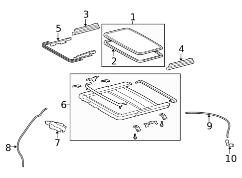 Sunroof for 2010 Lexus GS460 #0