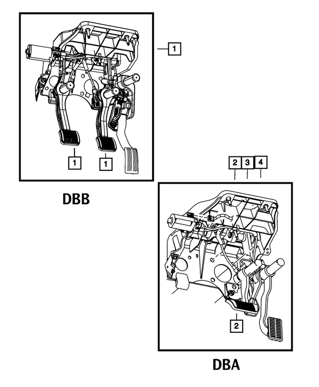 52122405AD - Brakes: Brake Pedal And Pad for Mopar Image image