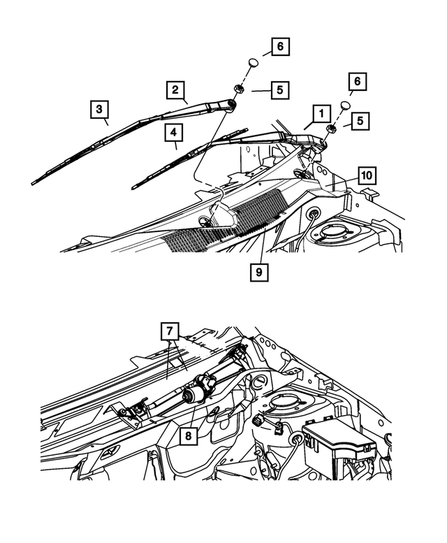 LC003739AA - Electrical: Front Wiper Blade for Mopar Image image