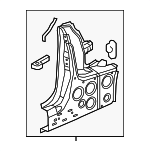 39084396 - Body: Lock Pillar Reinforced for Buick: Cascada Image