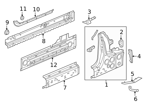 Lock Pillar for 2017 Buick Cascada #0