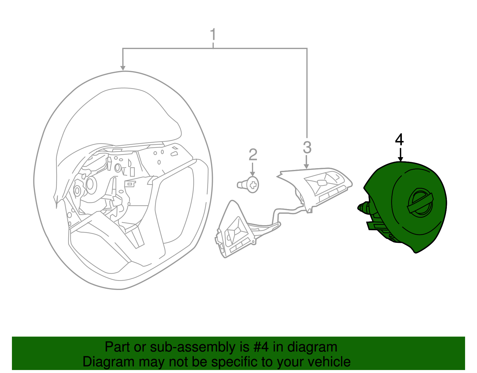 Driver Air Bag - Nissan (K8510-6MR0A)